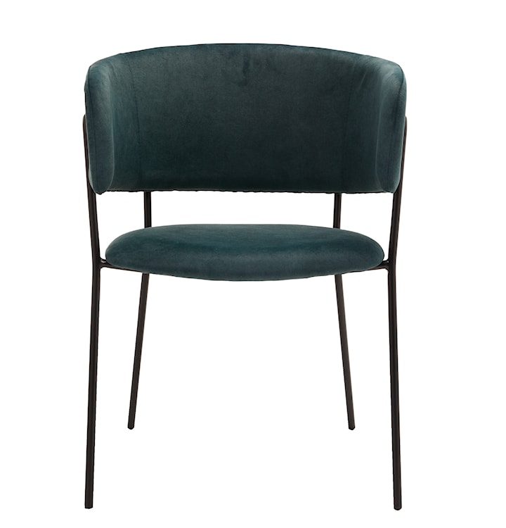 Krzesło tapicerowane Prools ciemnozielone/ czarna podstawa  - zdjęcie 8
