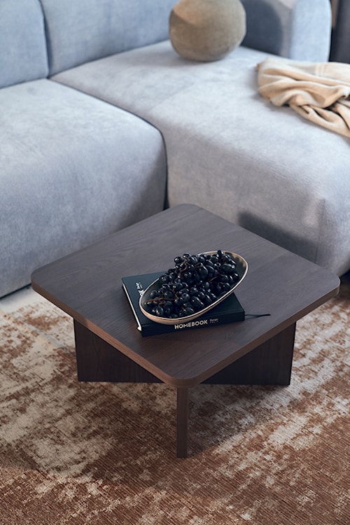 Stolik kawowy Qubeo kwadratowy 60 cm jesion prestige bronze  - zdjęcie 6