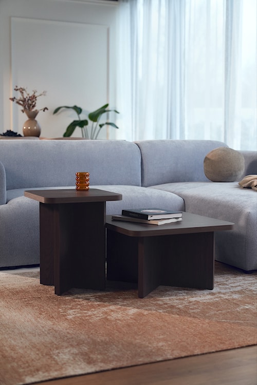 Stolik kawowy Qubeo kwadratowy 42 cm jesion prestige bronze  - zdjęcie 7