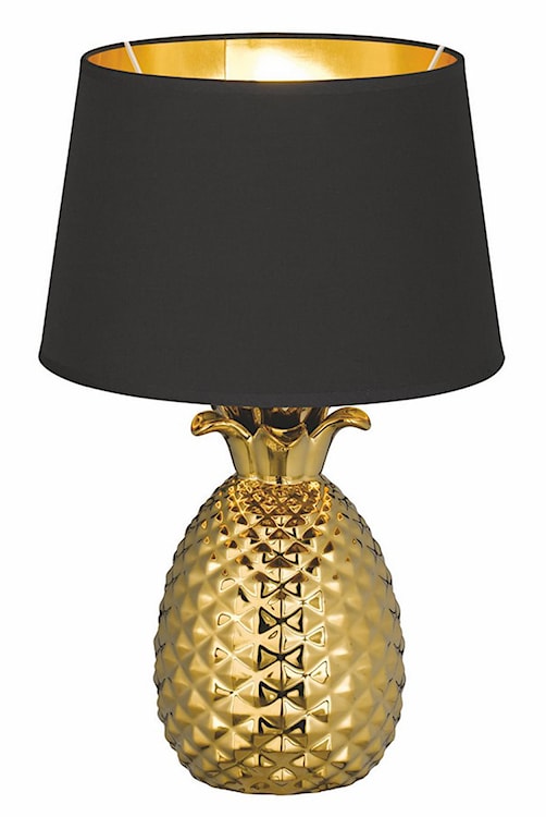 Lampa stołowa Pineapple czarno-złota