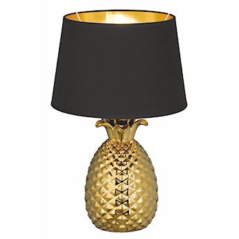 Lampa stołowa Pineapple czarno-złota