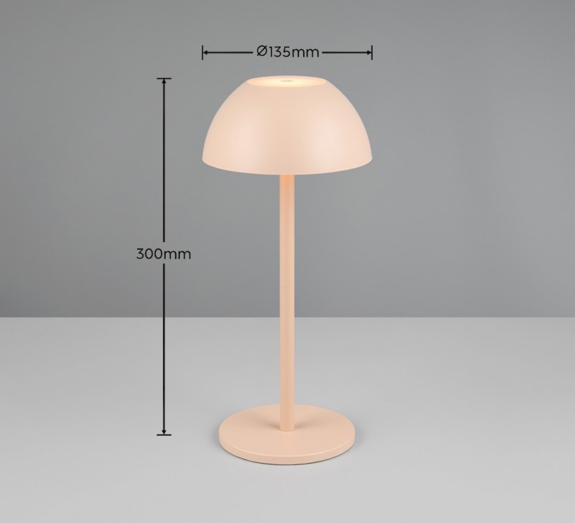 Lampa ogrodowa Ricardo LED beżowa  - zdjęcie 3