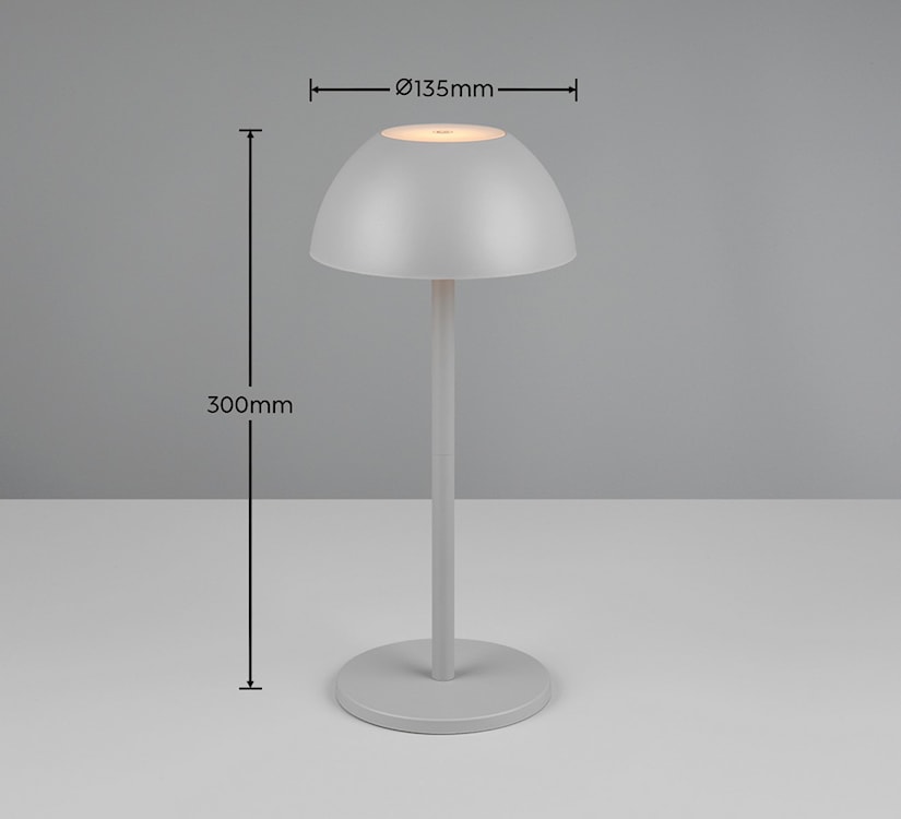Lampa ogrodowa Ricardo LED szara  - zdjęcie 3