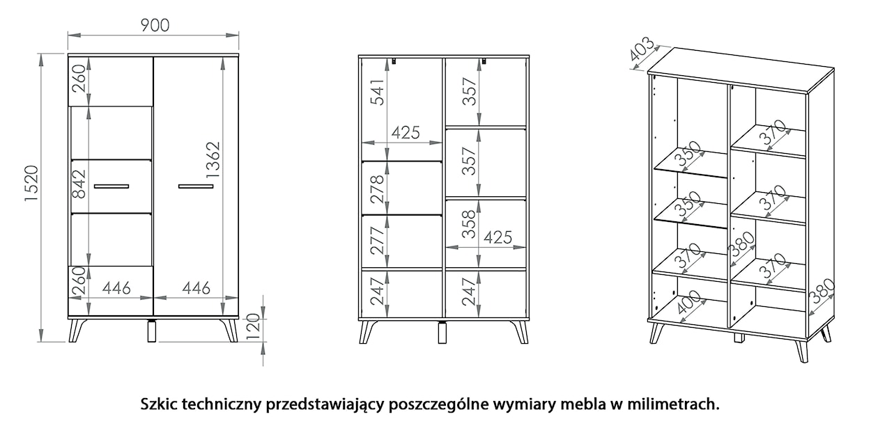 Witryna dwudrzwiowa Tumilssy 90 cm biały/biały połysk z LED  - zdjęcie 2