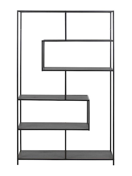 Regał niesymetryczny Seaford 185 cm czarny  - zdjęcie 6