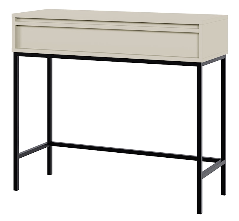 Konsola Evo z szufladą i stelażem 90 cm kaszmir 