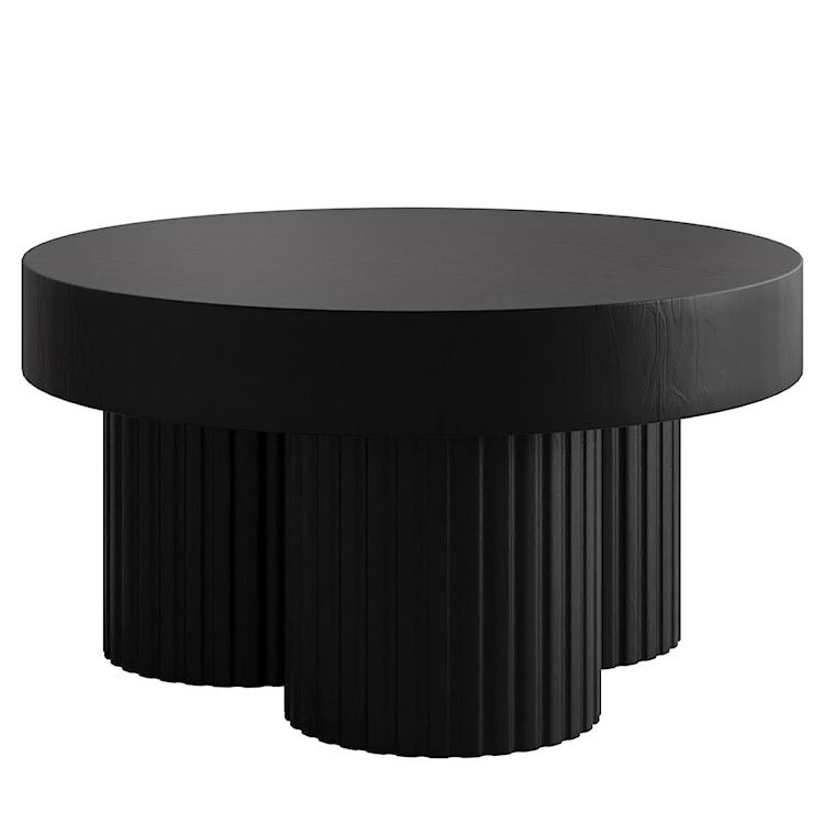 Stolik kawowy okrągły Cavats średnica 70 cm suar czarny  - zdjęcie 3