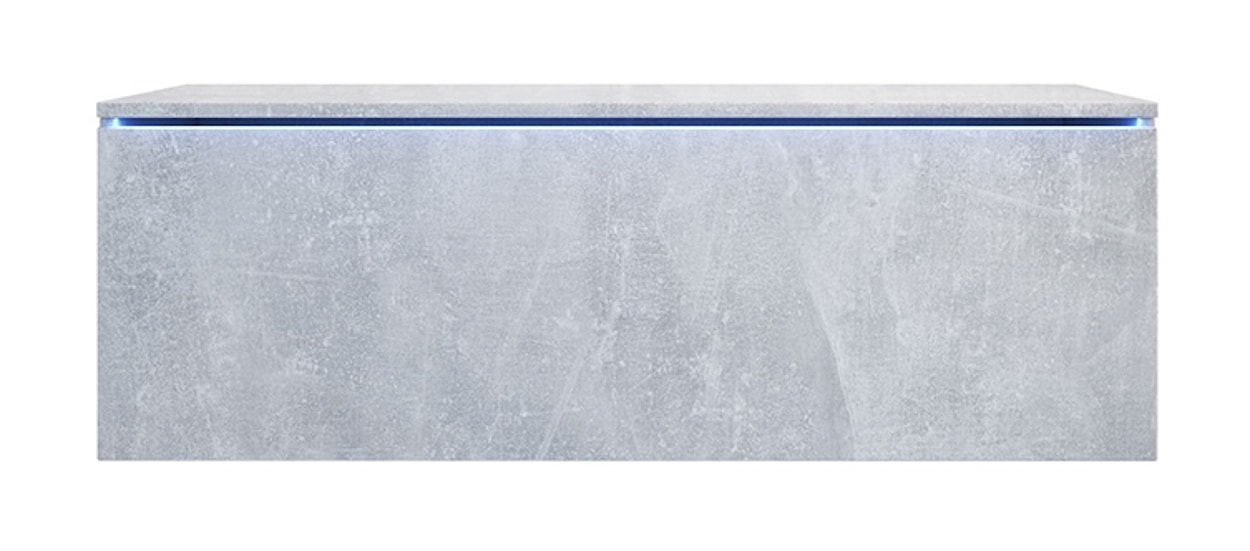 Szafka RTV Skylara z LED 100 cm Beton  