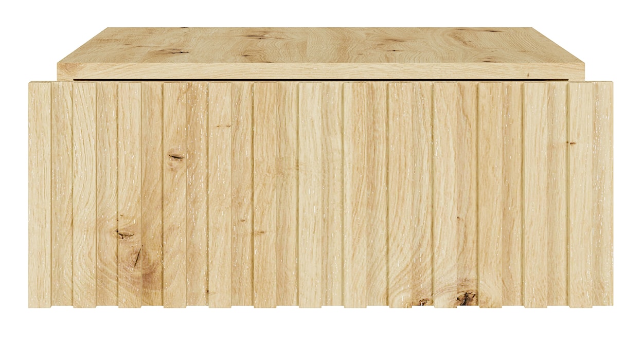 Szafka nocna wisząca Telire 50 cm z szufladą i lamelowym frontem dąb artisan  - zdjęcie 6