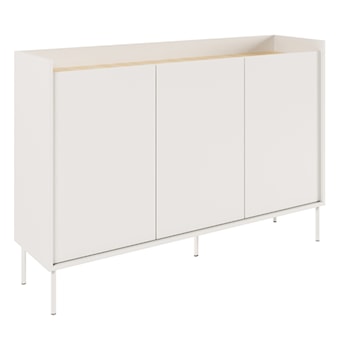 Komoda trzydrzwiowa Tovi 140 cm biała/dąb lindberg