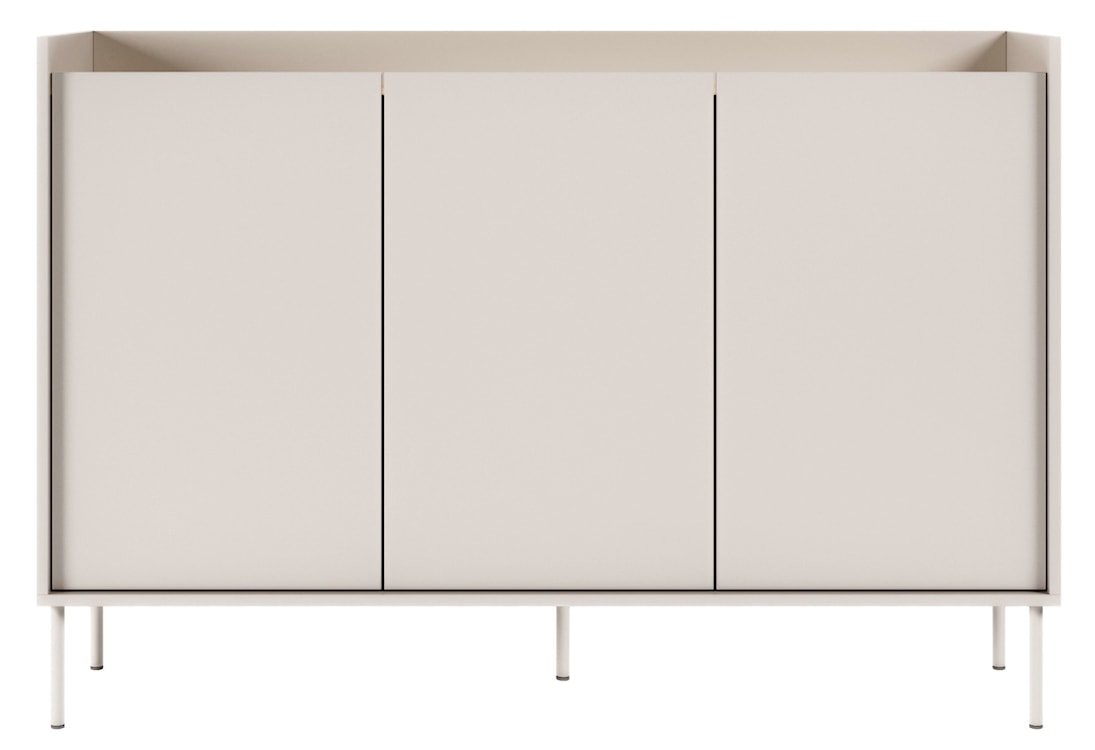 Komoda trzydrzwiowa Tovi 140 cm kaszmir/dąb lindberg  - zdjęcie 5