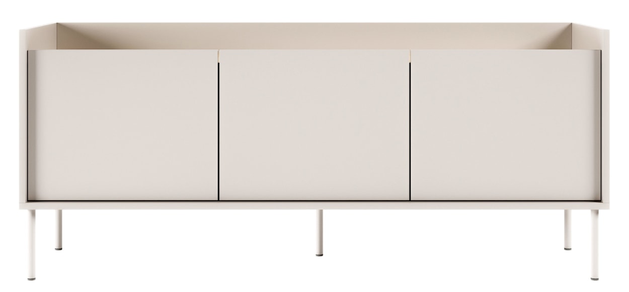Szafka RTV Tovi trzydrzwiowa 140 cm kaszmir/dąb lindberg  - zdjęcie 5