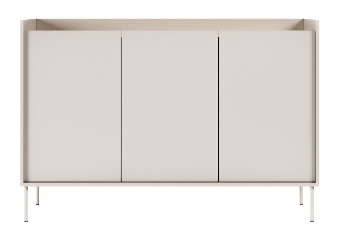 Komoda trzydrzwiowa Tovi 140 cm kaszmir/dąb lindberg  - zdjęcie 4