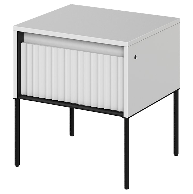 Szafka nocna Trend 46 cm z LED Biała 