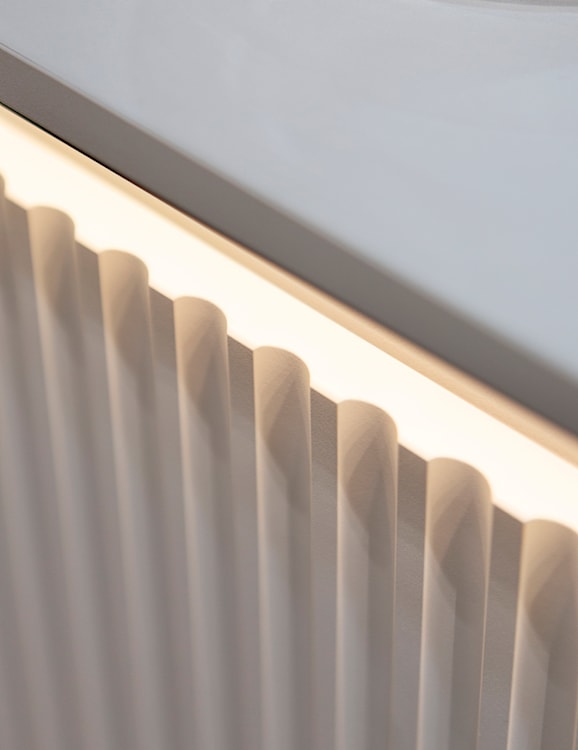 Szafka nocna Trend 46 cm z LED Biała  - zdjęcie 3