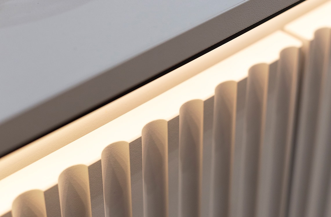 Szafka nocna Trend 46 cm z LED Biała  - zdjęcie 2