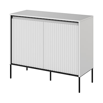 Komoda dwudrzwiowa Trend 98 cm z LED Biała