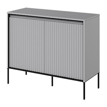 Komoda dwudrzwiowa Trend 98 cm z LED Szara