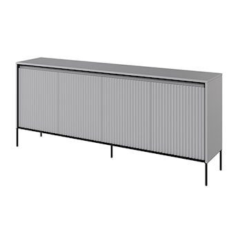 Komoda czterodrzwiowa Trend niska 193 cm z LED Szara