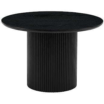 Stolik kawowy Tarnel okrągły średnica 60 cm fornir czarny jesion