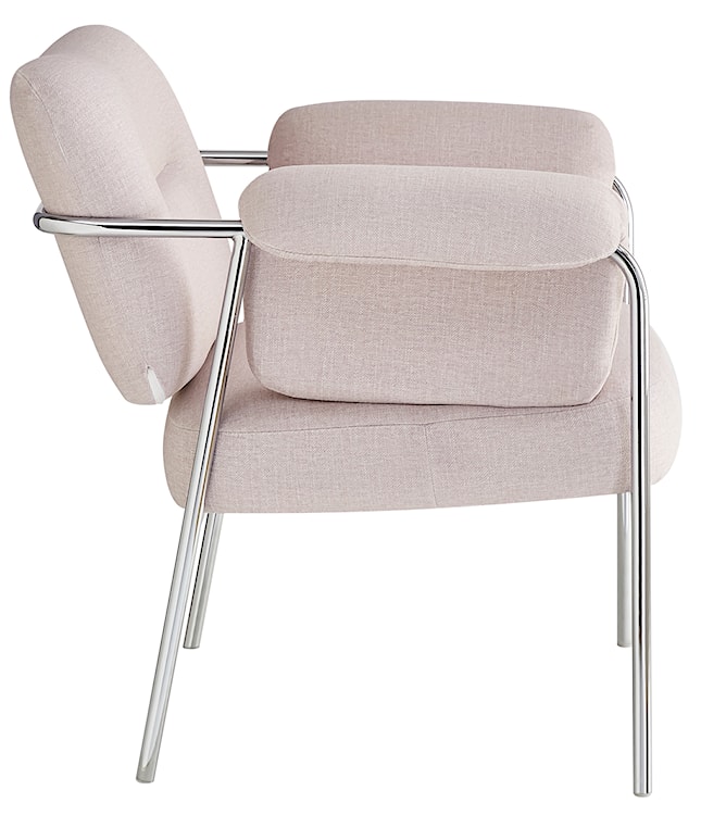 Fotel wypoczynkowy Tovany w tkaninie łatwoczyszczącej szarobeżowy welur  - zdjęcie 4