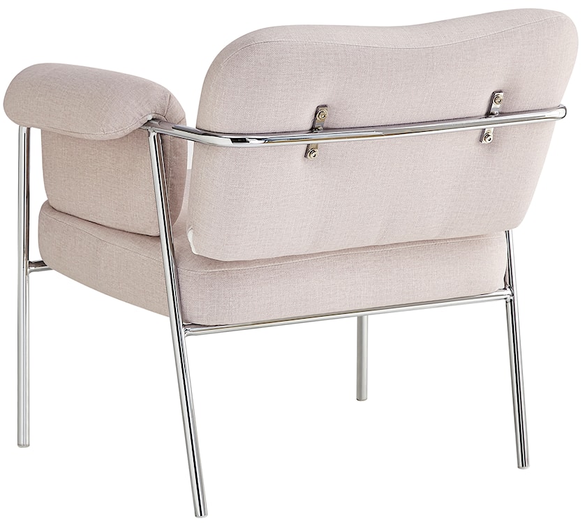 Fotel wypoczynkowy Tovany w tkaninie łatwoczyszczącej szarobeżowy welur  - zdjęcie 5