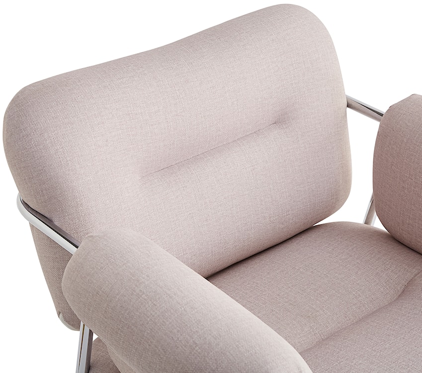 Fotel wypoczynkowy Tovany w tkaninie łatwoczyszczącej szarobeżowy welur  - zdjęcie 6
