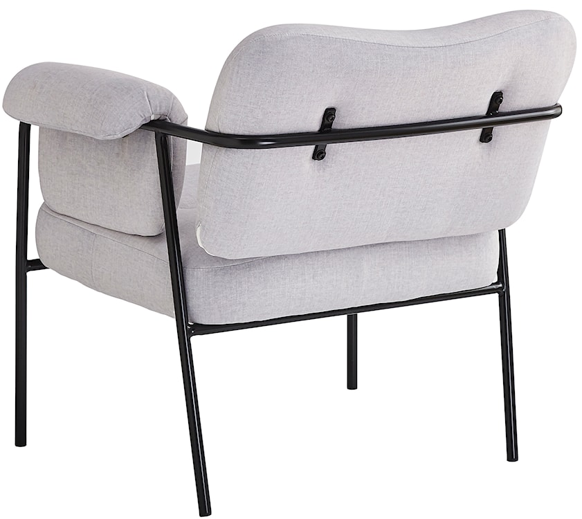 Fotel wypoczynkowy Tovany w tkaninie łatwoczyszczącej jasnoszary welur  - zdjęcie 5