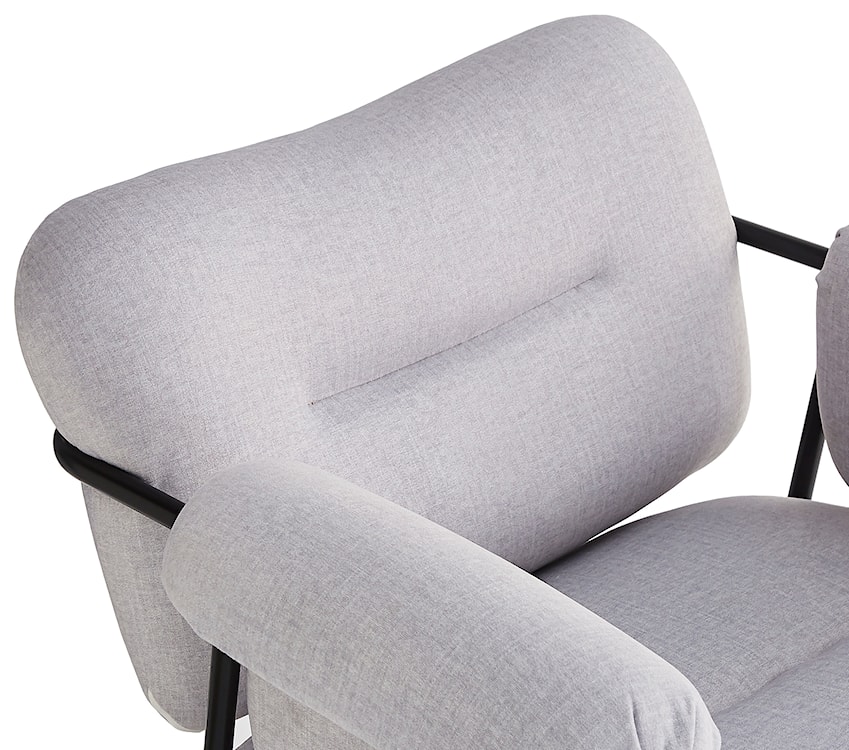 Fotel wypoczynkowy Tovany w tkaninie łatwoczyszczącej jasnoszary welur  - zdjęcie 6