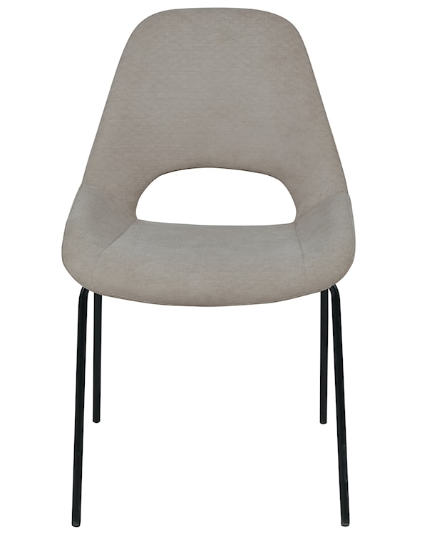 Krzesło tapicerowane Secribed beżowo-szare  - zdjęcie 4