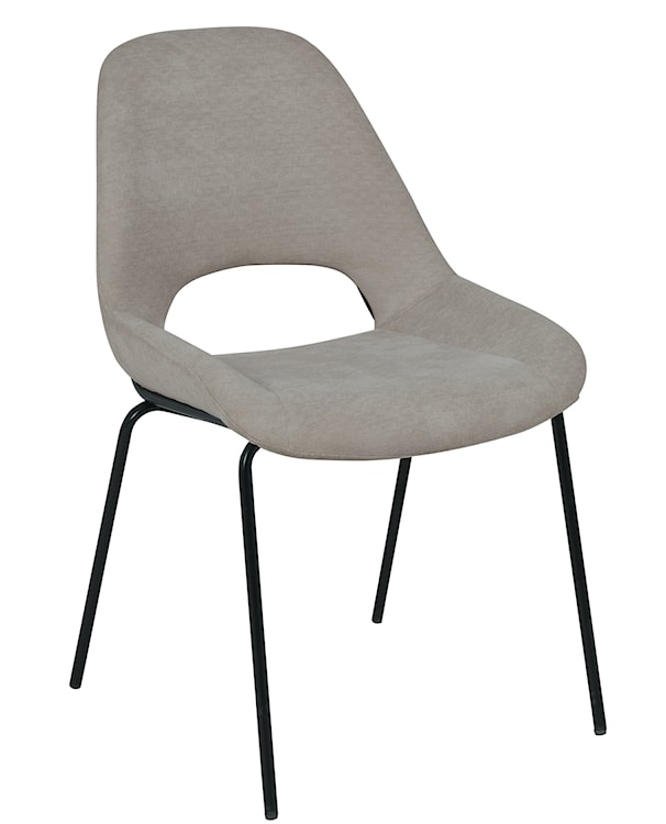 Krzesło tapicerowane Secribed beżowo-szare