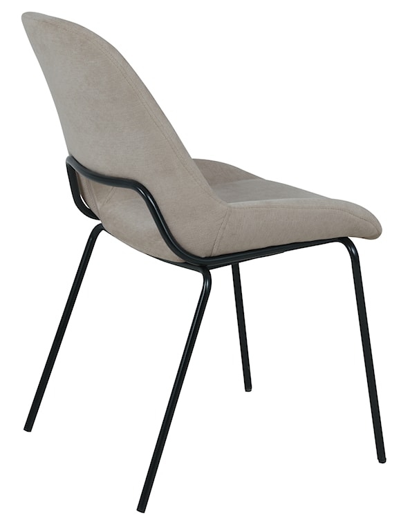 Krzesło tapicerowane Secribed beżowo-szare  - zdjęcie 8