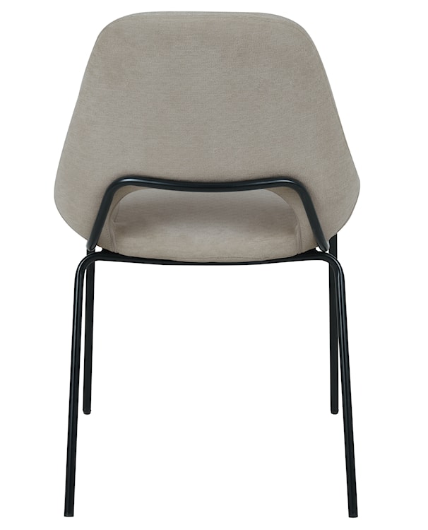 Krzesło tapicerowane Secribed beżowo-szare  - zdjęcie 6