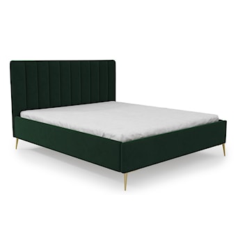 Łóżko tapicerowane 180x200 cm Carmini zielone w tkaninie hydrofobowej
