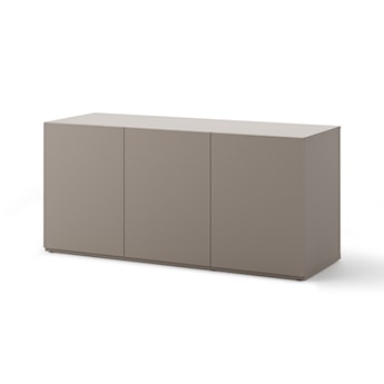 Komoda młodzieżowa trzydrzwiowa Woow z półkami 140 cm clay grey