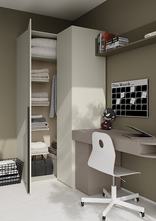 Kontenerek młodzieżowy Woow z półką 33 cm clay grey  - zdjęcie 5