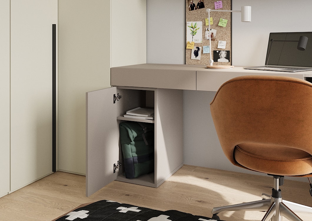 Kontenerek młodzieżowy Woow z półką 33 cm clay grey  - zdjęcie 3