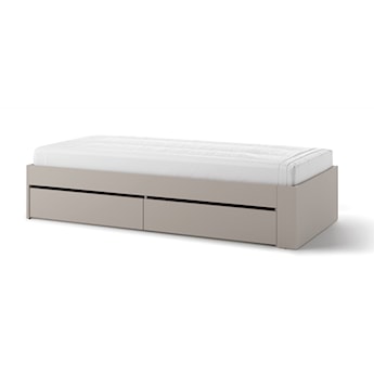 Łóżko młodzieżowe rozsuwane Woow z dwiema szufladami 205-248 cm clay grey