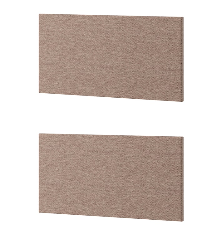 Zestaw dwóch paneli tapicerowanych Woow 2x95 cm brązowy 