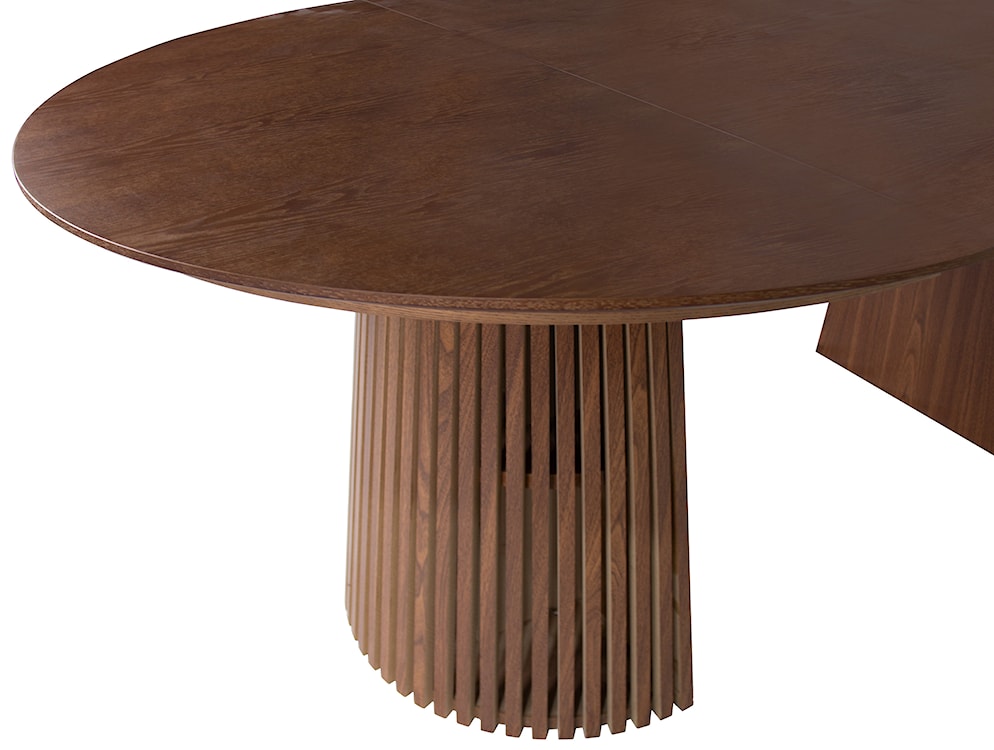 Stół rozkładany Formisty 120-200x120 cm lamele orzech  - zdjęcie 5