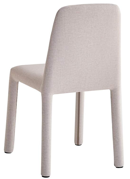 Krzesło tapicerowane Wovica w tkaninie łatwoczyszczącej jasnobeżowy welur  - zdjęcie 5