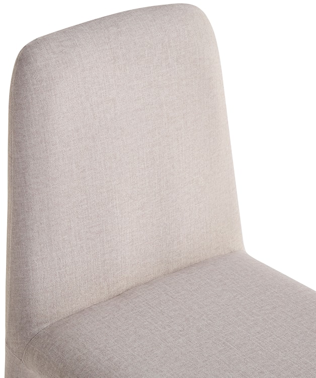 Krzesło tapicerowane Wovica w tkaninie łatwoczyszczącej jasnobeżowy welur  - zdjęcie 6