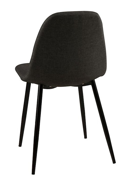 Krzesło tapicerowane Zakomo ciemnoszare na czarnej podstawie  - zdjęcie 5