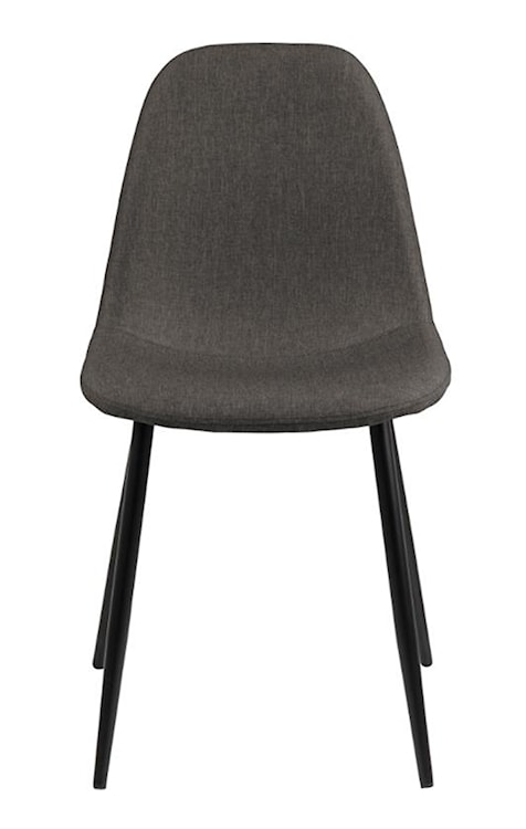Krzesło tapicerowane Zakomo ciemnoszare na czarnej podstawie  - zdjęcie 3