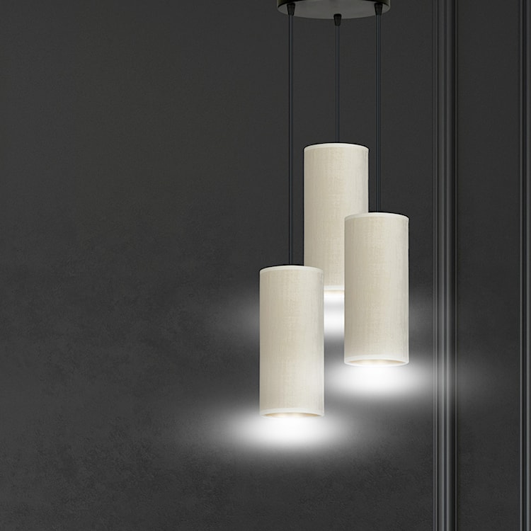 Lampa wisząca Bonett x3 asymetryczna średnica 35 cm biała  - zdjęcie 3