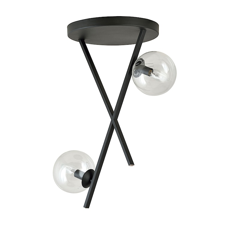 Lampa sufitowa Appire x2 transparentny klosz  - zdjęcie 2