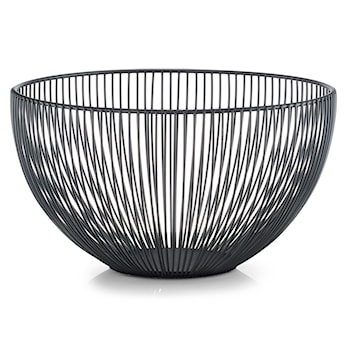 Miska na owoce Mevian czarna 25x25x14 cm