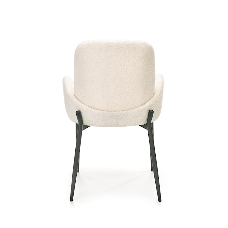 Krzesło tapicerowane Buxar kremowe - boucle  - zdjęcie 4