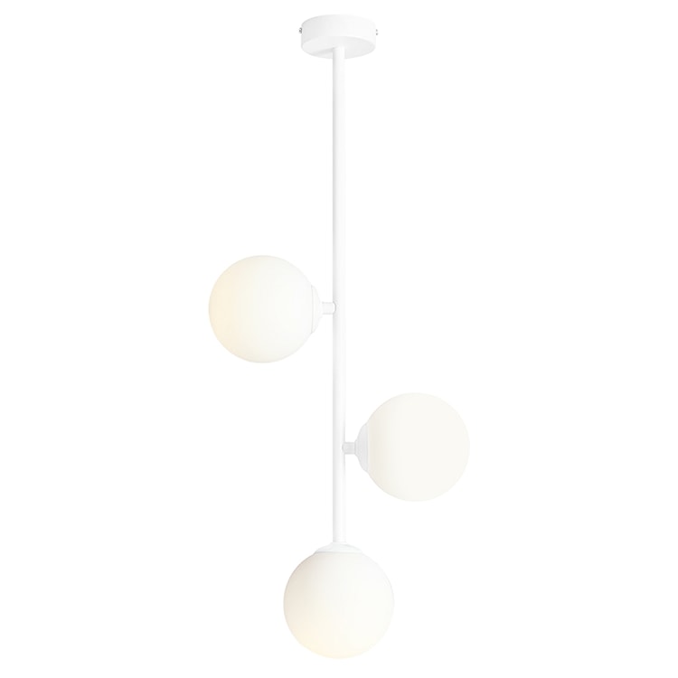 Lampa wisząca Oblishers x3 biała  - zdjęcie 8