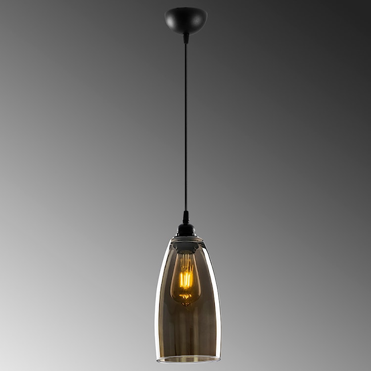 Lampa sufitowa Communis średnica 13 cm ciemne szkło  - zdjęcie 7